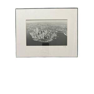 Vintage Photography New York City Skyline Including World Trade Center